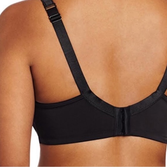 CARNIVAL 512 Black Molded Tuxedo Low Plunge Full Figure‎ Underwire Bra Sz 46DD - Picture 6 of 14